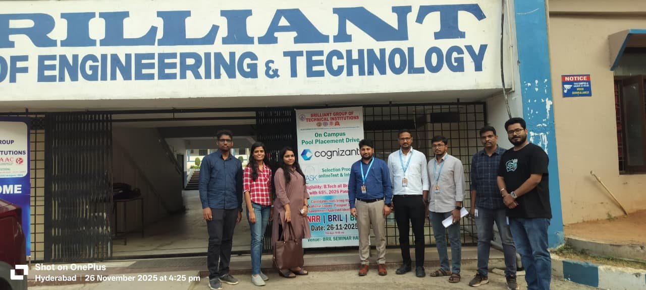 Cognizant On-Campus Pool Placement Drive by TASK