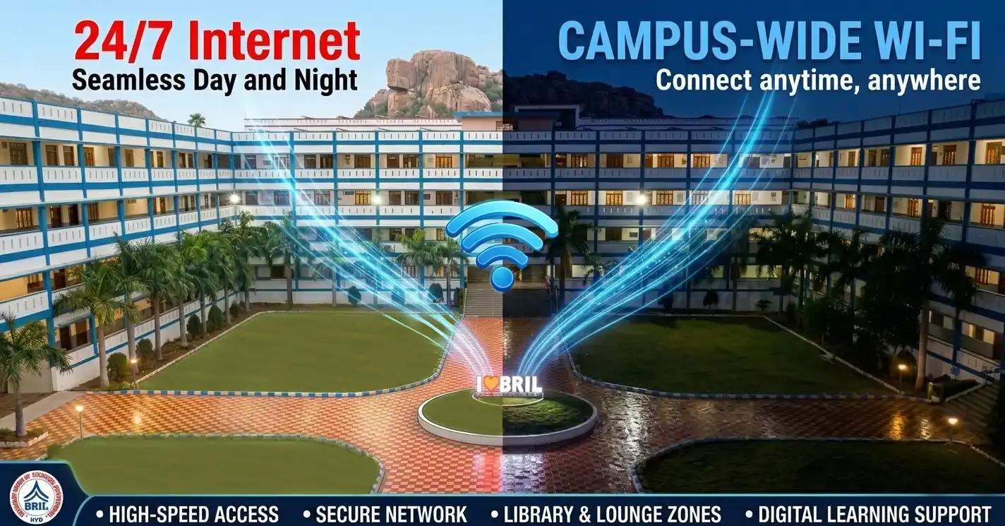 24/7 Internet Facility – BRIL Hyderabad