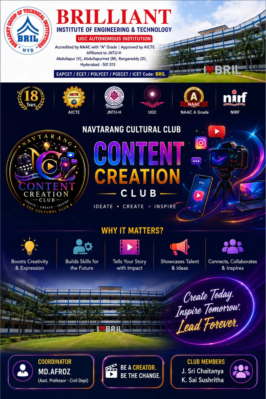 Content Creation Club - Navtarang BRIL
