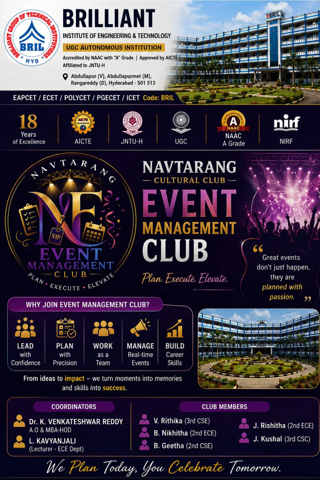 Event Management Club - Navtarang BRIL